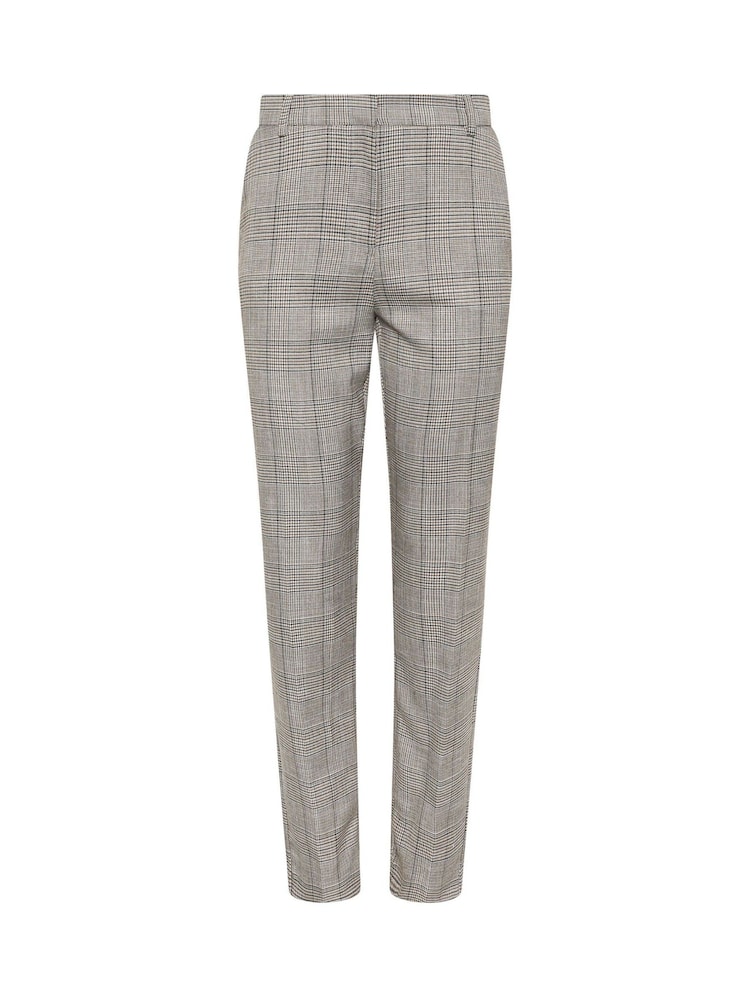 M&Co Brown Check Tailored Straight Leg Trousers - Image 5 of 5