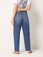 Long Tall Sally Blue Barrel Leg Jeans - Image 3 of 5