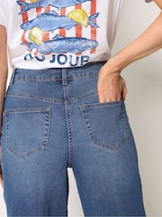 Long Tall Sally Blue Barrel Leg Jeans - Image 4 of 5