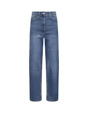 Long Tall Sally Blue Barrel Leg Jeans - Image 5 of 5