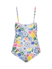 Yours Curve White Bandeau Swimsuit - Image 7 of 7