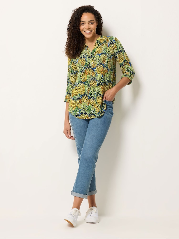 M&Co Yellow Half Placket Shirt - Image 2 of 5