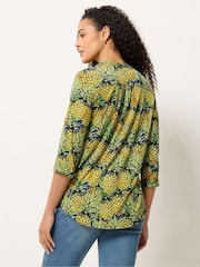 M&Co Yellow Half Placket Shirt - Image 3 of 5