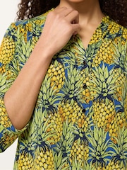 M&Co Yellow Half Placket Shirt - Image 4 of 5
