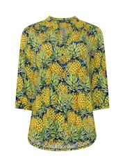 M&Co Yellow Half Placket Shirt - Image 5 of 5