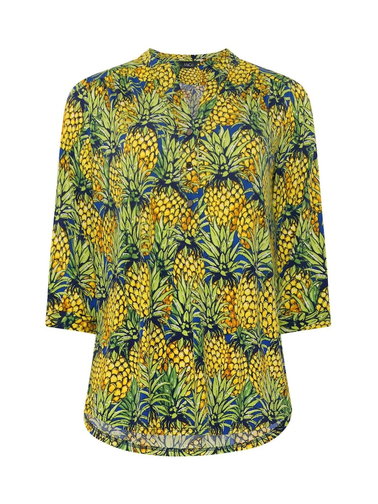 M&Co Yellow Half Placket Shirt - Image 5 of 5