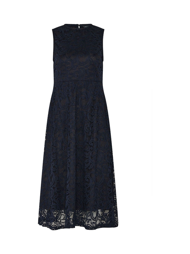 M&Co Navy Lace Lined Skater Dress - Image 5 of 5