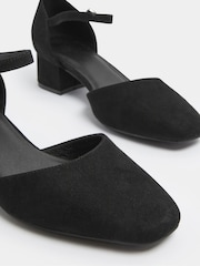 Yours Curve Black Extra Wide Fit Square Toe Block Heels - Image 4 of 4