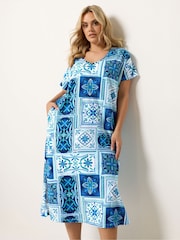 Μπλε - Yours Curve Grown On Dress - Εικόνα 1 από 5