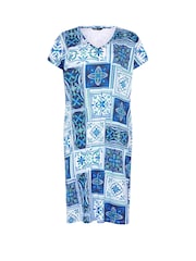 Μπλε - Yours Curve Grown On Dress - Εικόνα 5 από 5