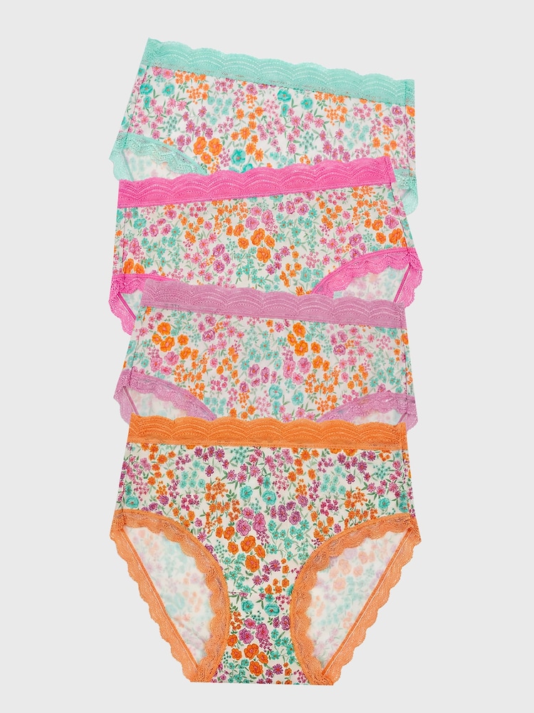 Stripe & Stare Pink High Rise 4 Pack - Image 1 of 7