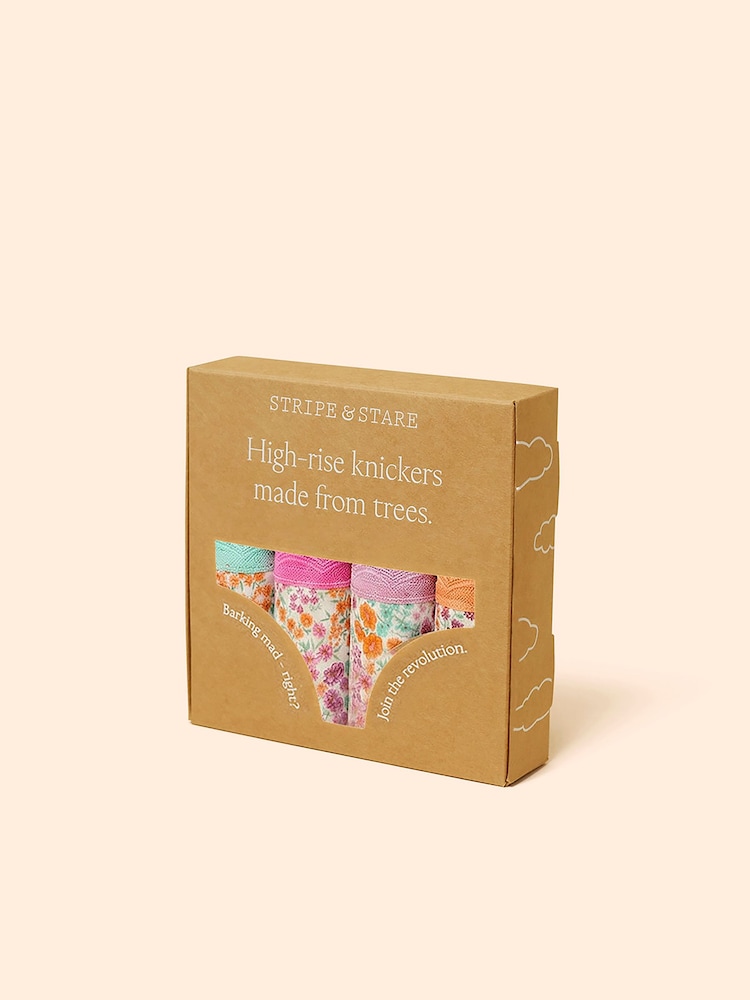 Stripe & Stare Pink High Rise 4 Pack - Image 7 of 7