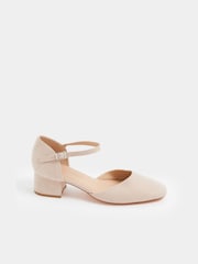 Yours Curve Natural E Wide Fit Square Toe Block Heels - Image 2 of 4