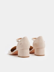 Yours Curve Natural E Wide Fit Square Toe Block Heels - Image 3 of 4