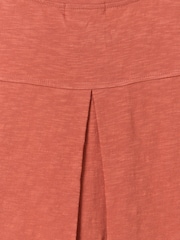 Celtic & Co. Red Slub Jersey Pleat Back Tank - Image 6 of 7