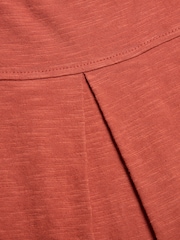 Celtic & Co. Red Slub Jersey Pleat Back Tank - Image 7 of 7