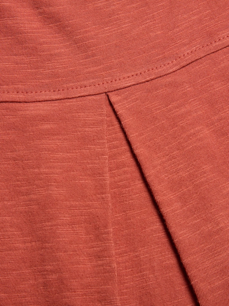 Celtic & Co. Red Slub Jersey Pleat Back Tank - Image 7 of 7