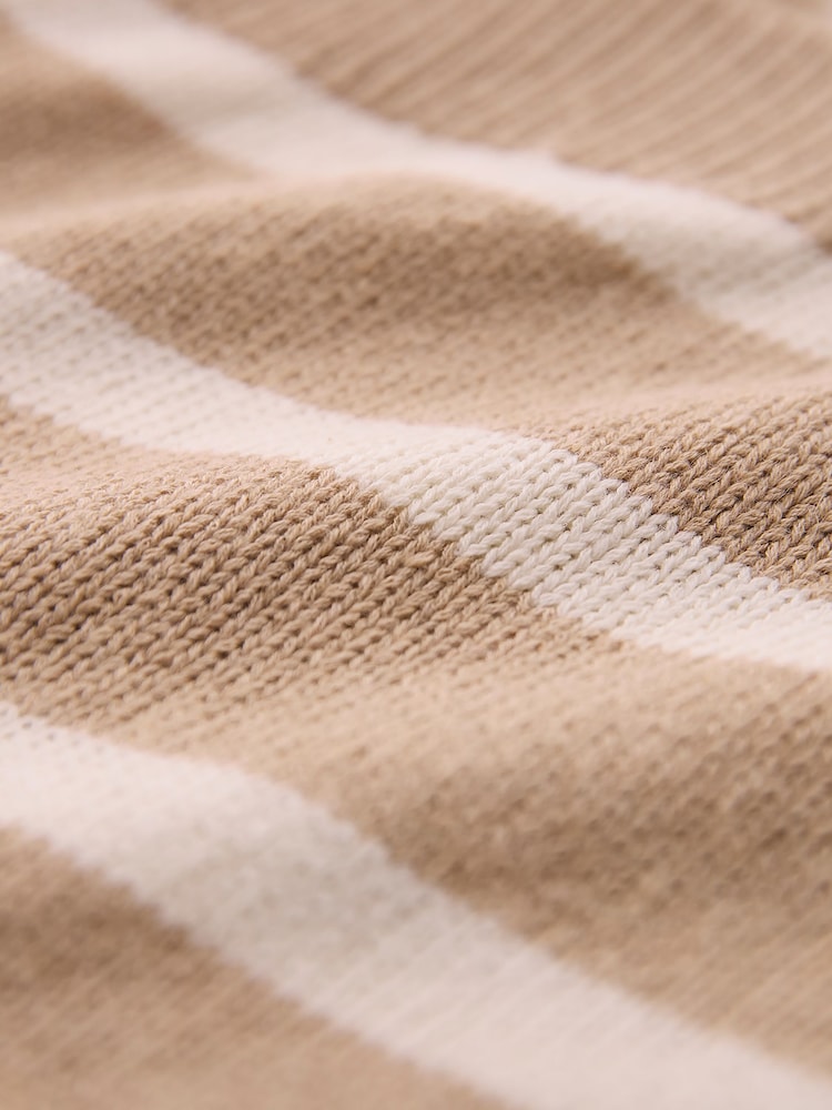 Celtic & Co. Natural Cotton Blend Gauzy Boat Neck Jumper - Image 6 of 6