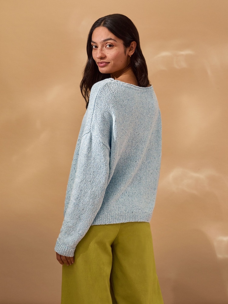 Celtic & Co. Linen Blend Boat Neck Jumper - Imagen 2 de 9