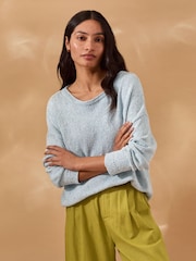 Celtic & Co. Linen Blend Boat Neck Jumper - Imagen 3 de 9