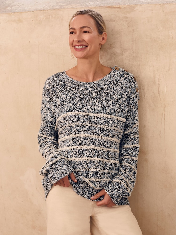 Celtic & Co. Linen Blend Breton Jumper - Imaginea 1 din 6