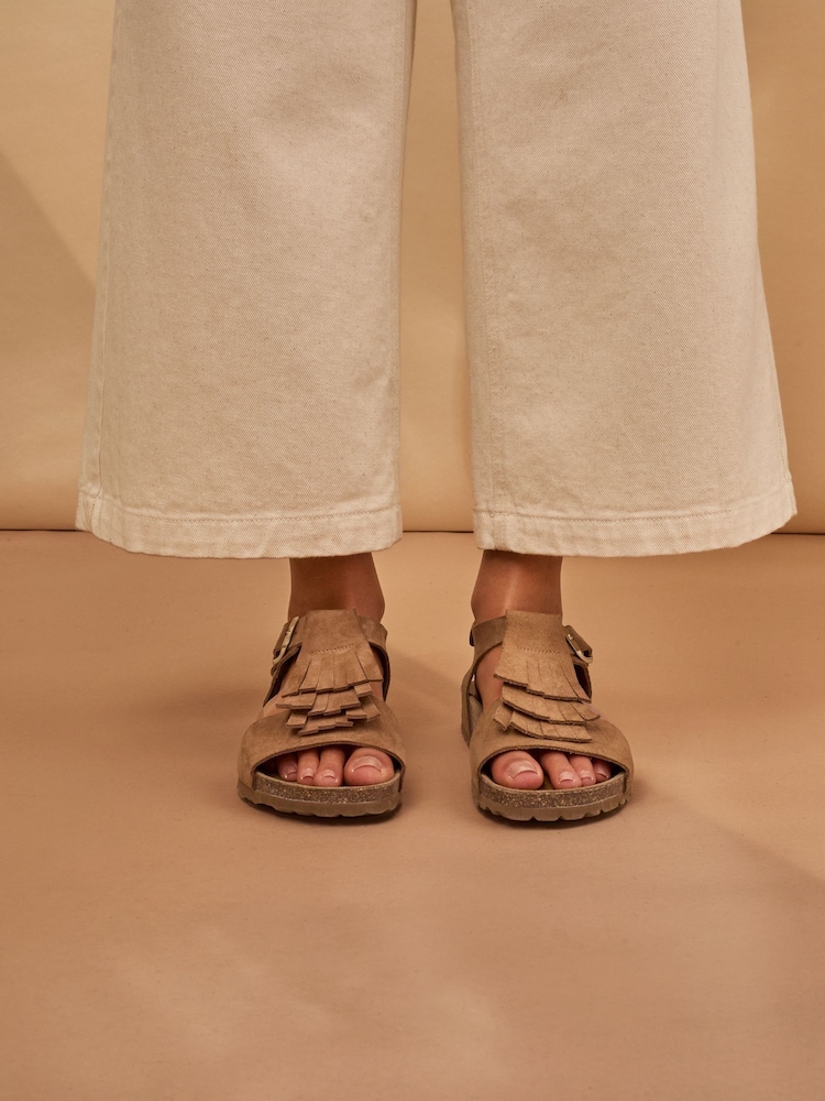 Celtic & Co. Fringe Suede Sandals - 圖片 2/3