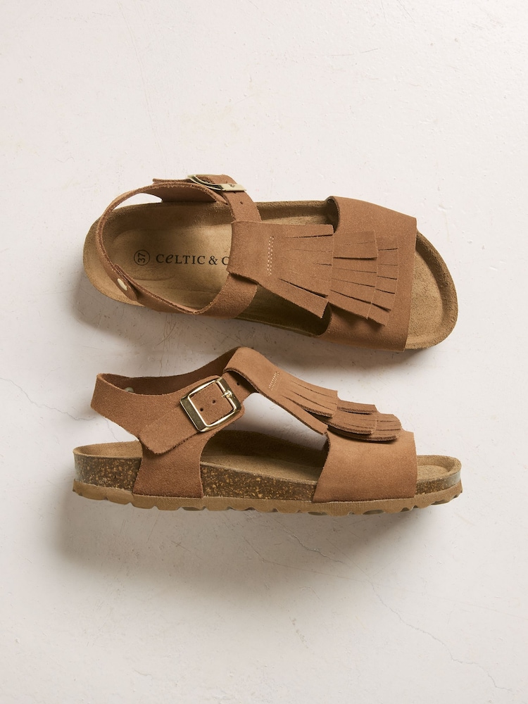 Celtic & Co. Fringe Suede Sandals - 圖片 3/3