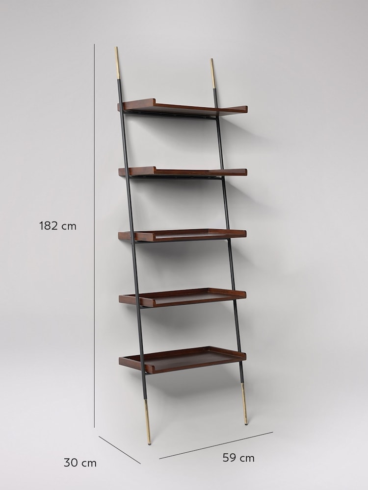 Swoon Mid Brown Houdini Acacia Wood Shelving - Image 6 of 6