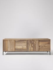 Swoon Light Brown Melvyn Mango Wood Media Unit - Image 1 of 6