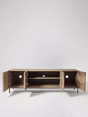 Swoon Light Brown Melvyn Mango Wood Media Unit - Image 2 of 6