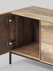 Swoon Light Brown Melvyn Mango Wood Media Unit - Image 4 of 6