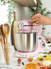 Salter Pink Retro Stand Mixer - Image 2 of 10
