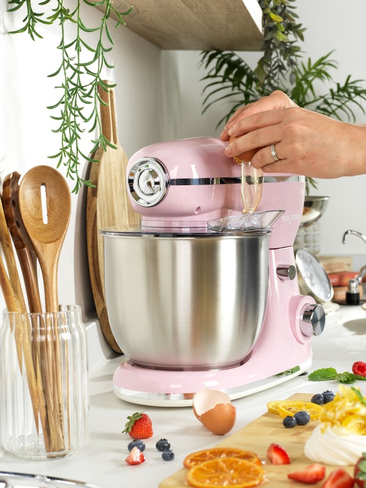 Salter Pink Retro Stand Mixer - Image 2 of 10
