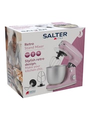 Salter Pink Retro Stand Mixer - Image 6 of 10