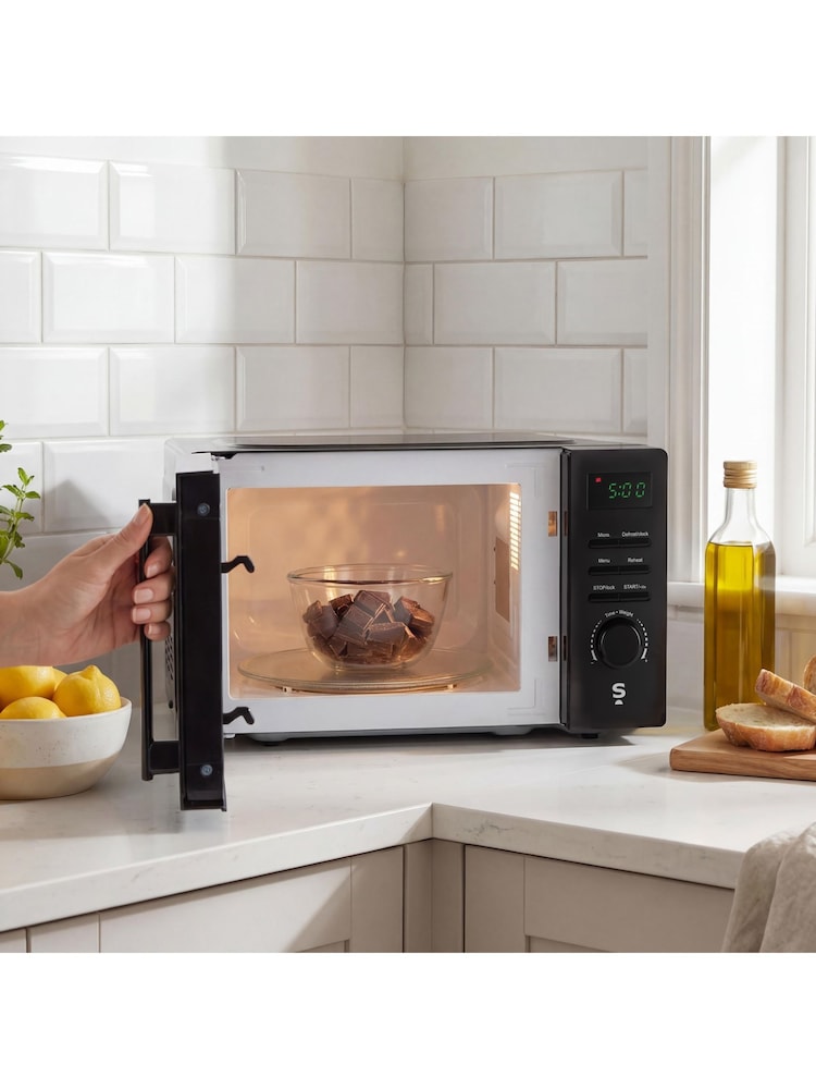 Salter Black Mirrored Digital Microwave - Image 2 of 5