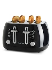 Salter Black Boston 4-Slice Toaster - Image 1 of 5