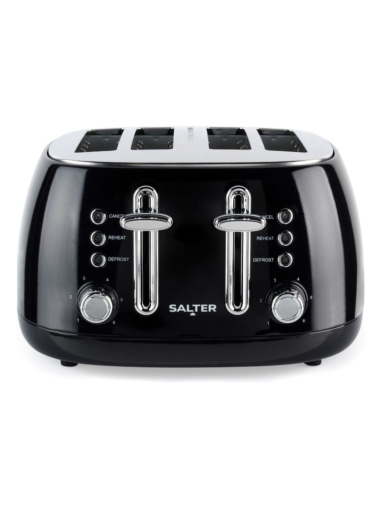 Salter Black Boston 4-Slice Toaster - Image 6 of 6 Salter Black Boston 4-Slice Toaster - Image 6 of 6