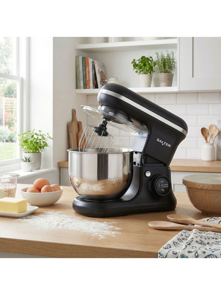 Salter Black Optimix Stand Mixer - Image 1 of 6 Salter Black Optimix Stand Mixer - Image 1 of 6