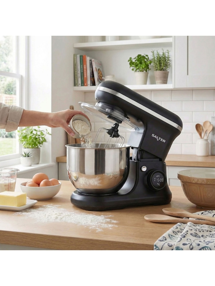 Salter Black Optimix Stand Mixer - Image 2 of 6 Salter Black Optimix Stand Mixer - Image 2 of 6