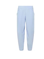 PixieGirl Petite Blue Crinkle Barrel Leg Trousers - Image 5 of 5