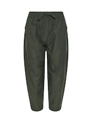 PixieGirl Petite Green Barrel Leg Trousers - Image 5 of 5