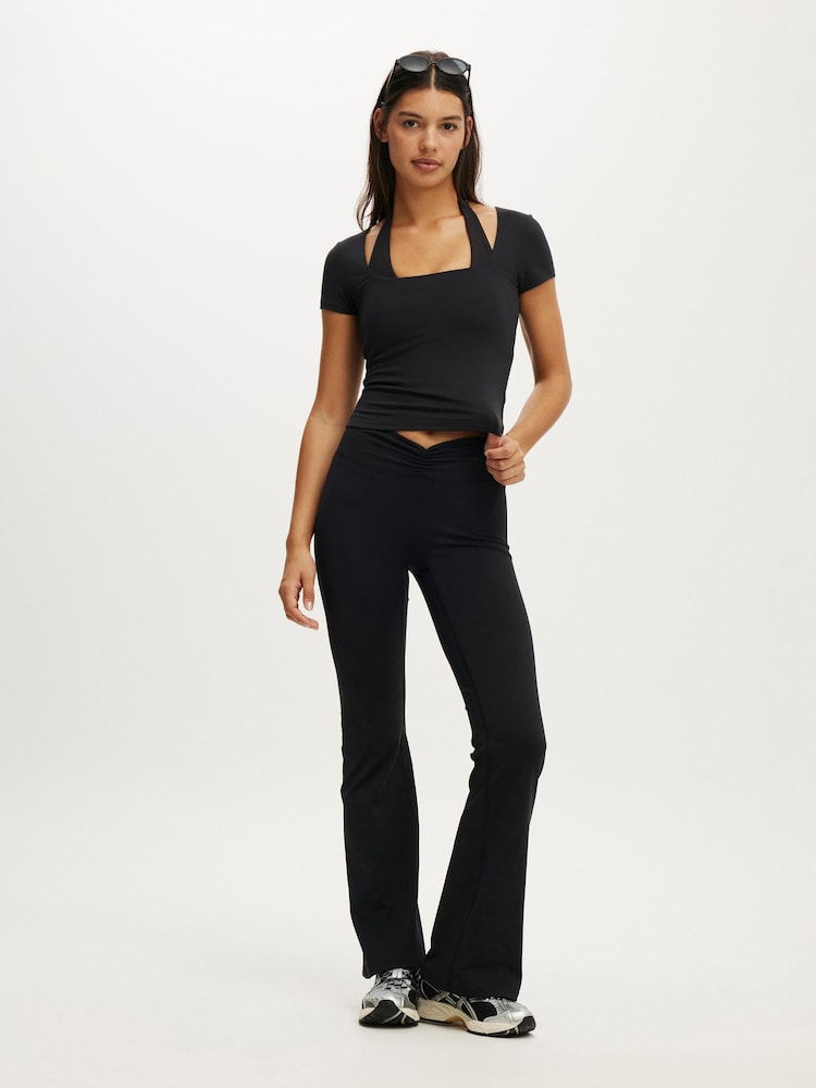 Cotton On Black Ultra Soft Square Neck Fitted T-Shirt - Image 5 of 5