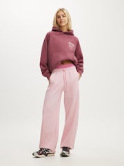 Cotton On Pink Plush Premium Graphic Raglan Hoodie - Image 4 of 5