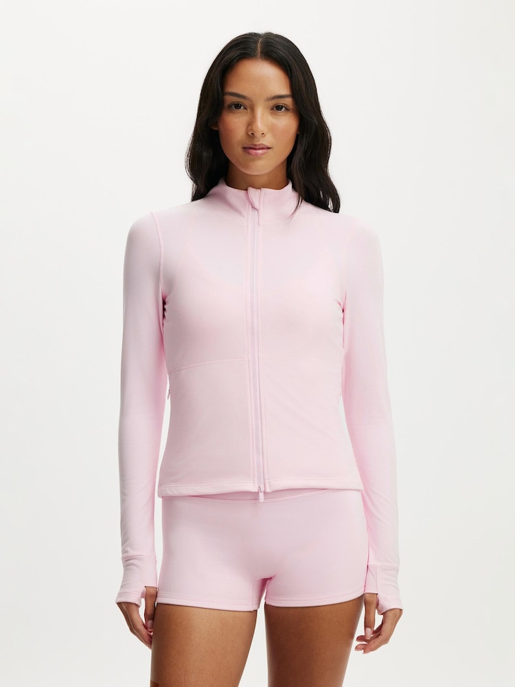 Cotton On Pink Ultra Soft Zip Through Jacket - Image 1 of 4