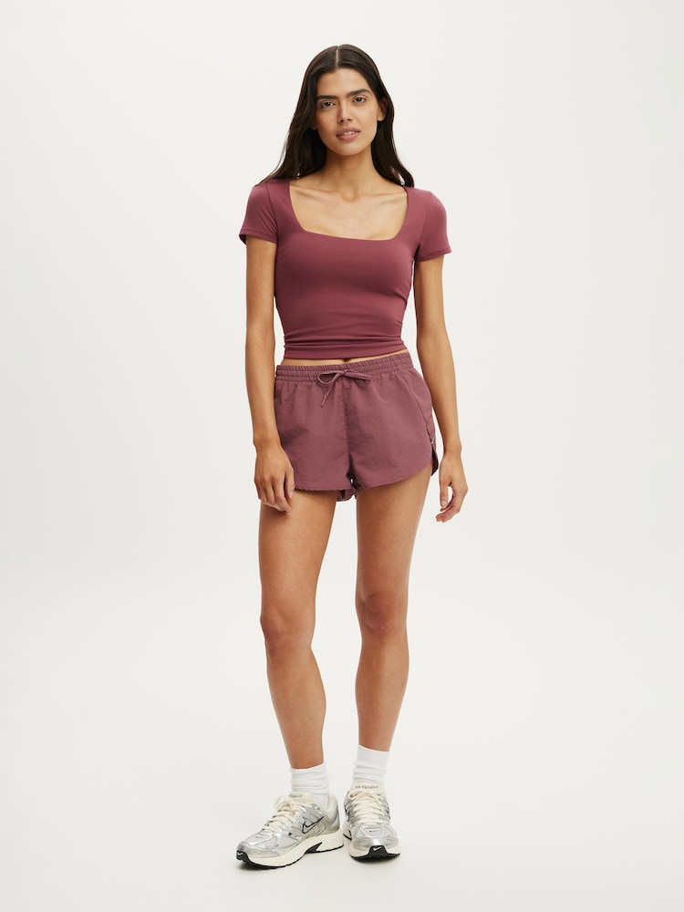 Cotton On Cherry Ultra Soft Square Neck Fitted T-Shirt - Image 4 of 4