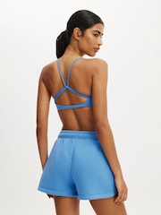 Cotton On Ocean Blue Ultra Soft Scoop Crop Sports Bra - Image 2 of 4