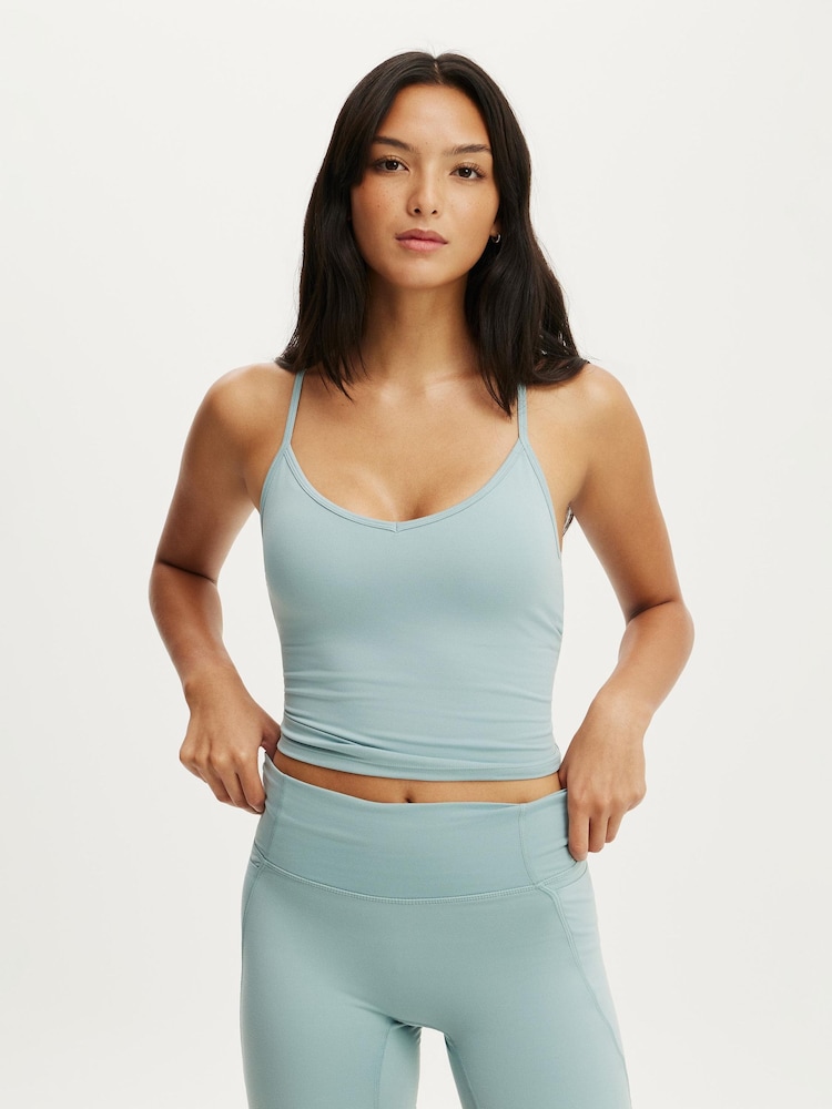 Cotton On Green Ultra Soft Scoop Racer Back Tank - Image 1 of 4