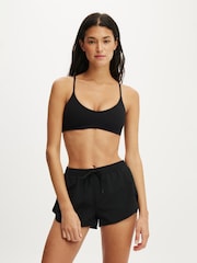 Cotton On Black Woven Dolphin Hem Micro Shorts - Image 1 of 5