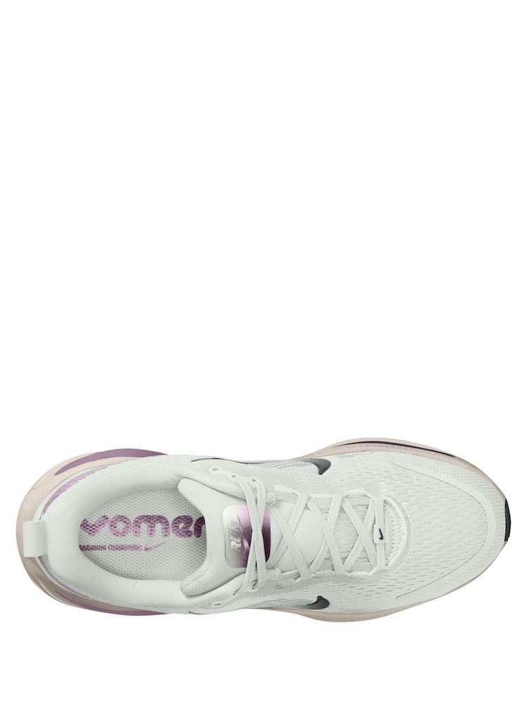 Nike White/Violet Purple Youth Vomero 18 Road Running Trainers - Image 2 of 3 Nike White/Violet Purple Youth Vomero 18 Road Running Trainers - Image 2 of 3