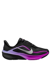Nike Black/Purple Pegasus 42 Road Running Trainers - Image 1 of 3